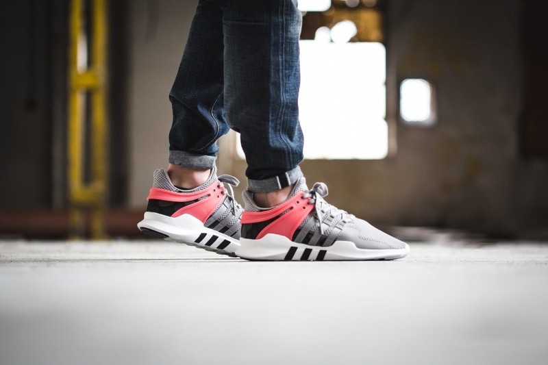 Adidas eqt support adv pink & grey shoes best sale